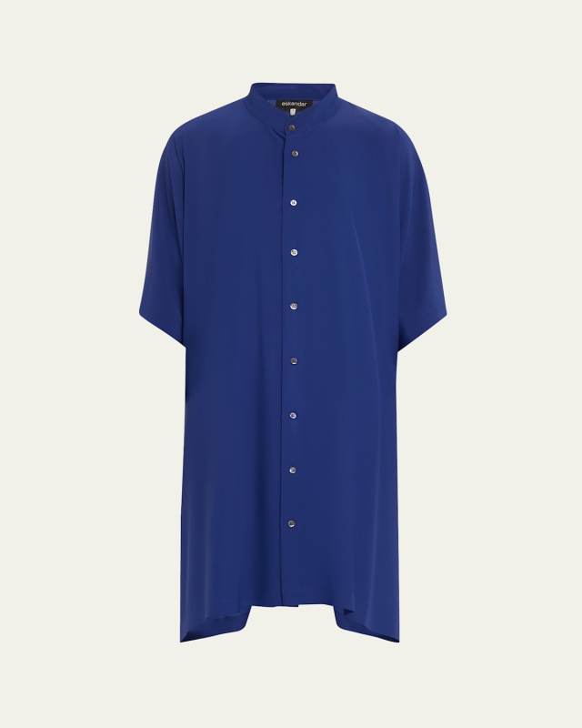 Collarless Kaftan Shirt (Very Long Length)